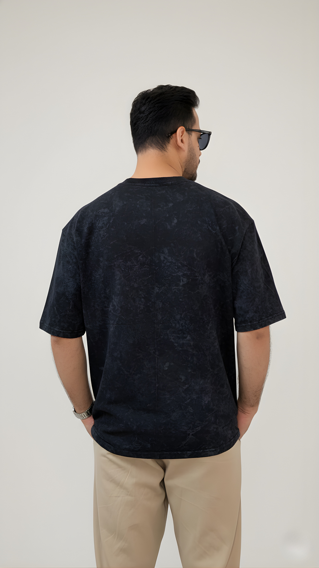 Acid Wash Black Oversized T-Shirt