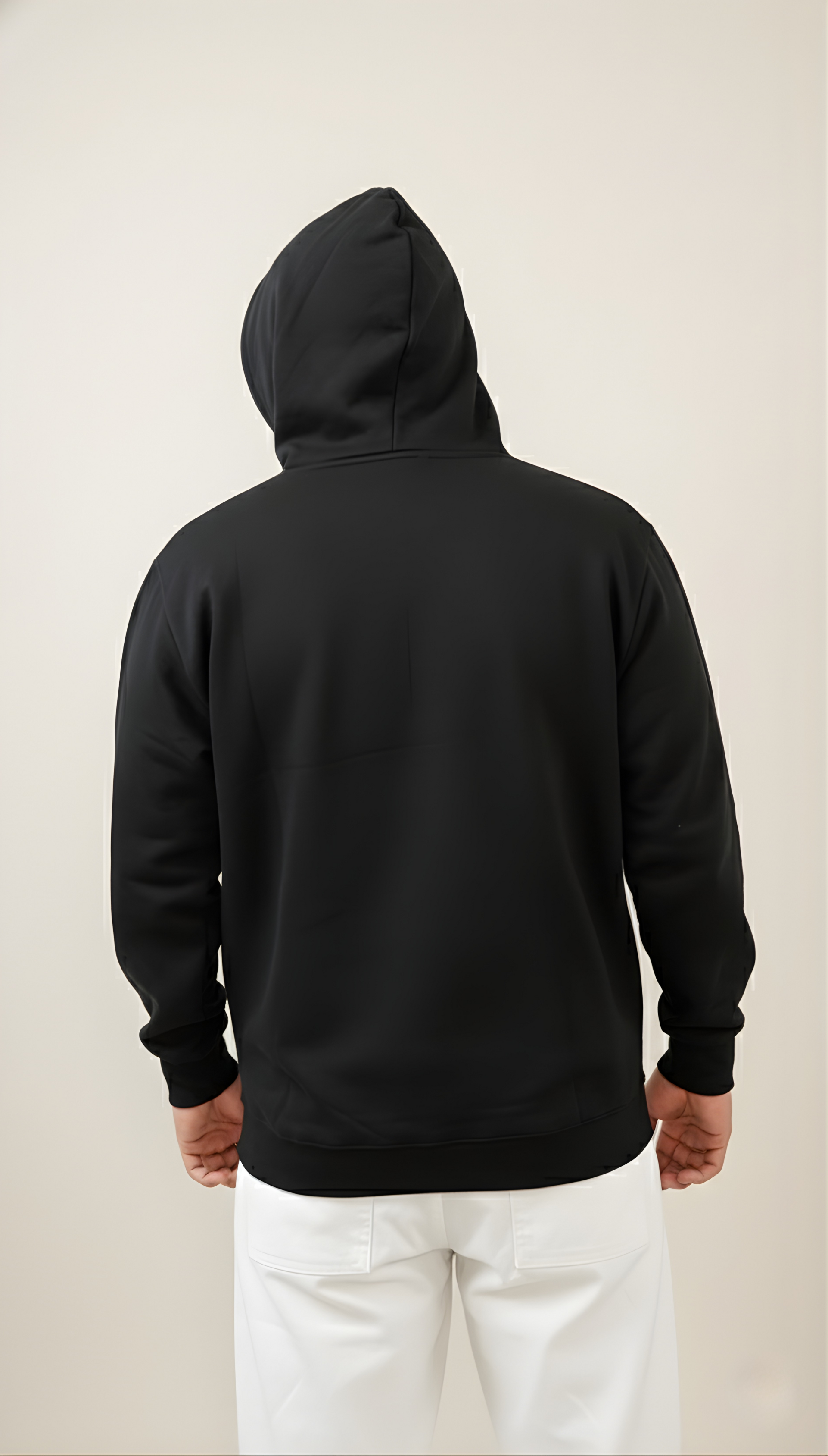 Zimafa black zip hoodie
